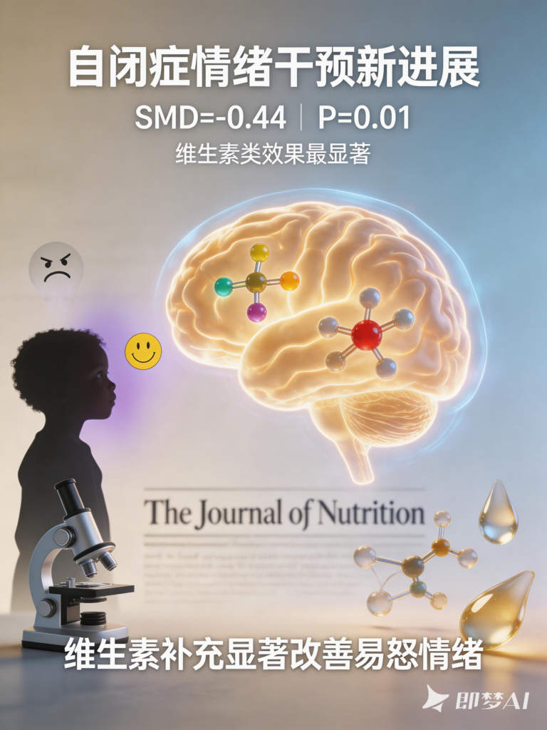New research: Dietary supplements may improve emotional symptoms in children with autism